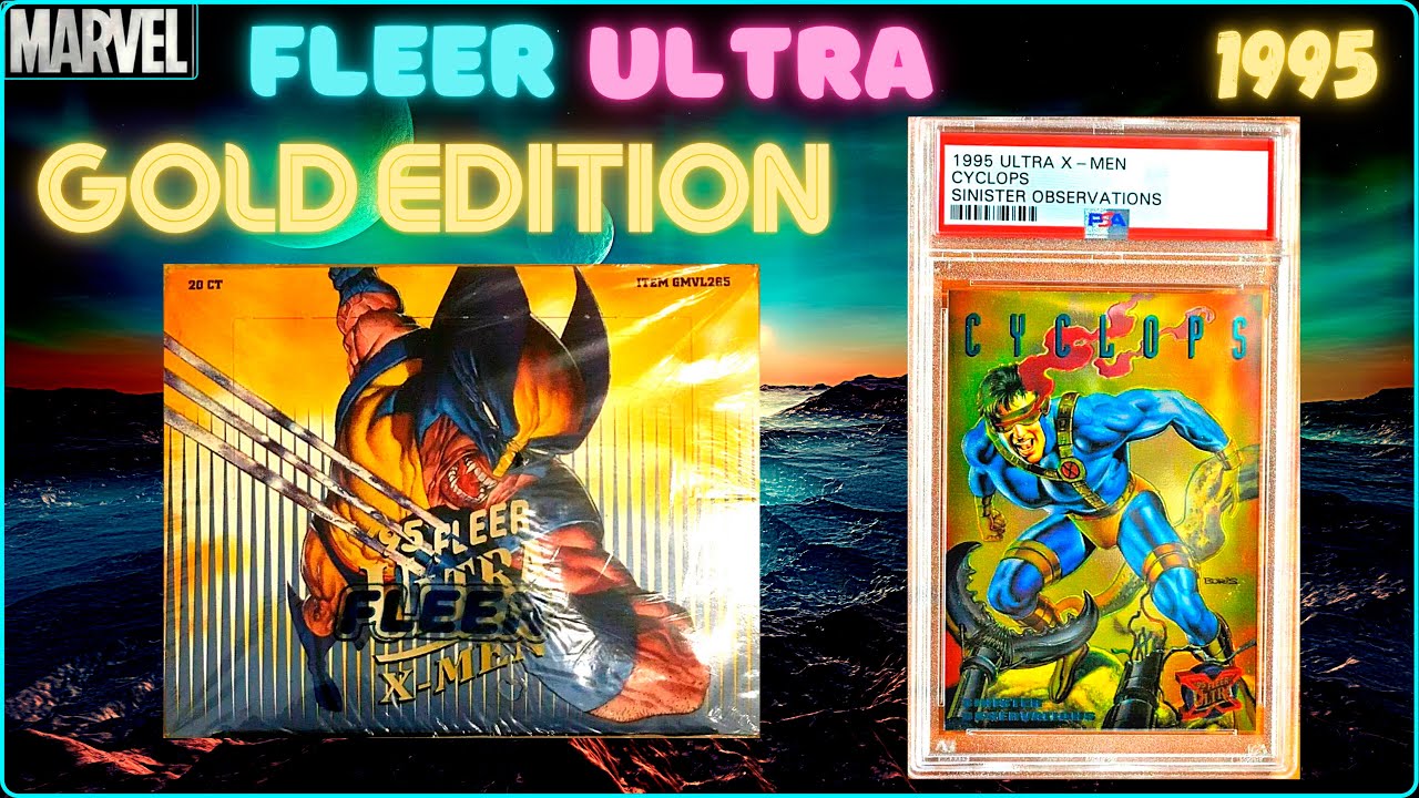1995 Marvel X-Men Fleer Ultra Unboxing! 🟡 Gold Insert Hunting!