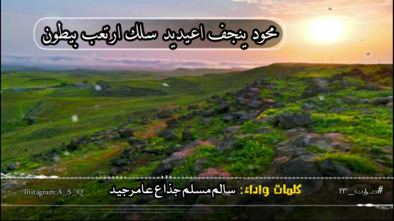 دبرارت | كلمات واداء سالم مسلم جذاع عامرجيد