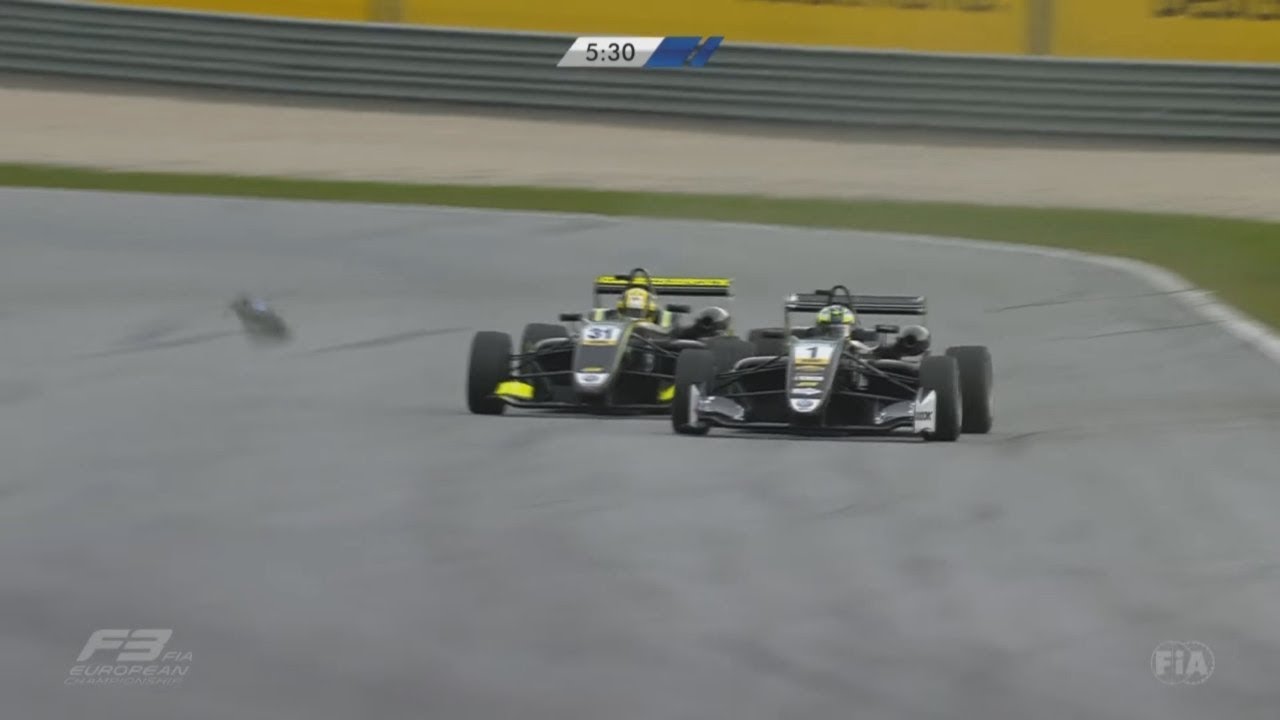 FIA Formula 3 European Championship 2017. Race 3 Red Bull Ring. Last Laps