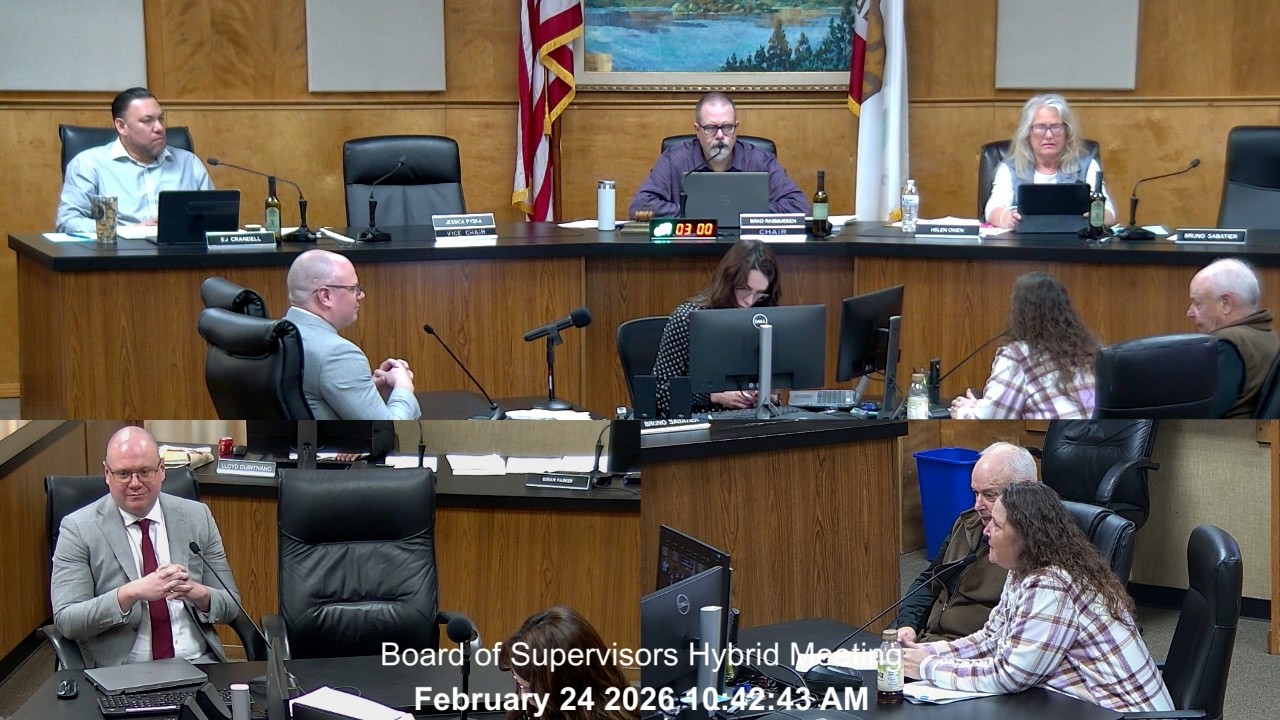 Board of Supervisor Tues Mtg 02-24-26·Block Grant Funding for Bus Asst Loan Prgm& Sewer Line Testing