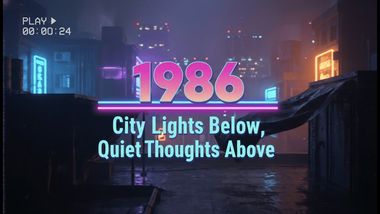 Назад в 1986 — Огни города внизу, тихие мысли в вышине | Retro Synth • Настроение поздней ночи