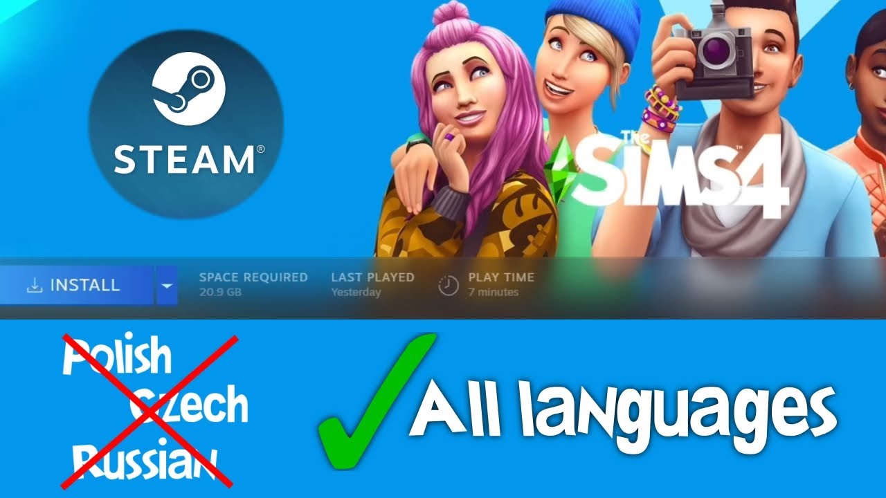 Can't play The Sims 4 in English? Use Steam! (+ region lock explanation)