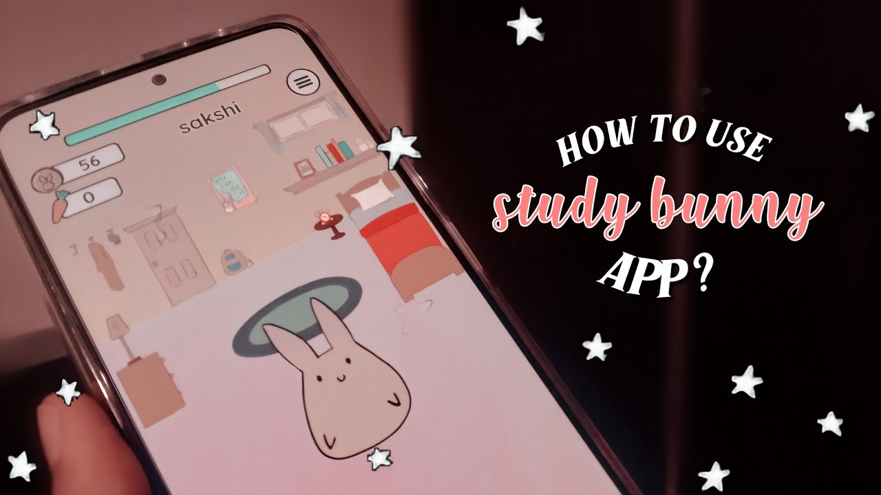 how to use study bunny app ??🐰💜💫 | study tube | studyvlog | study