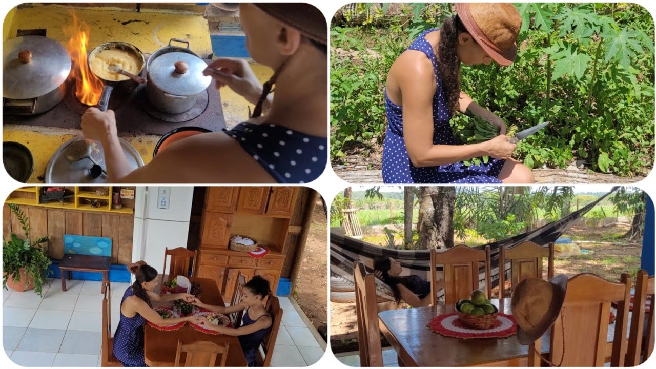 NÃO SEI COZINHAR EM FOGÃO A LENHA | COMO VIM PARAR NA ROÇA