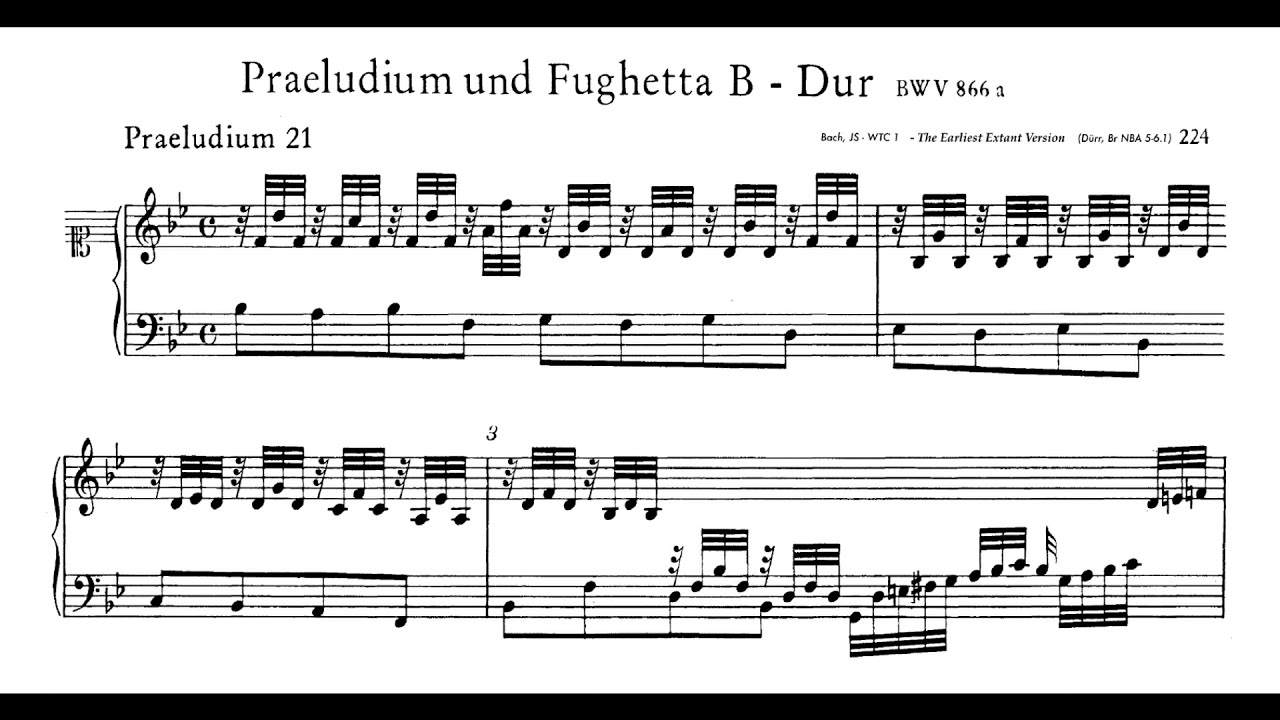 Bach - Prel&uacute;dio e fuga No.21, do Cravo bem temperado Vol.1 (Nelson Freire, piano)