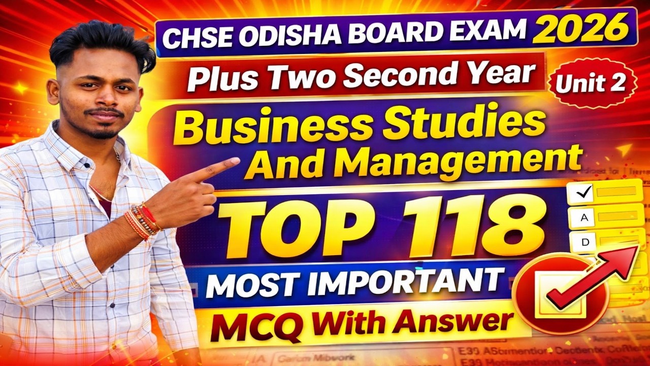 BSM Mcq Questions And Answers | Business Studies And Management Unit2 Mcqs | BSM Unit2 Mcq Questions