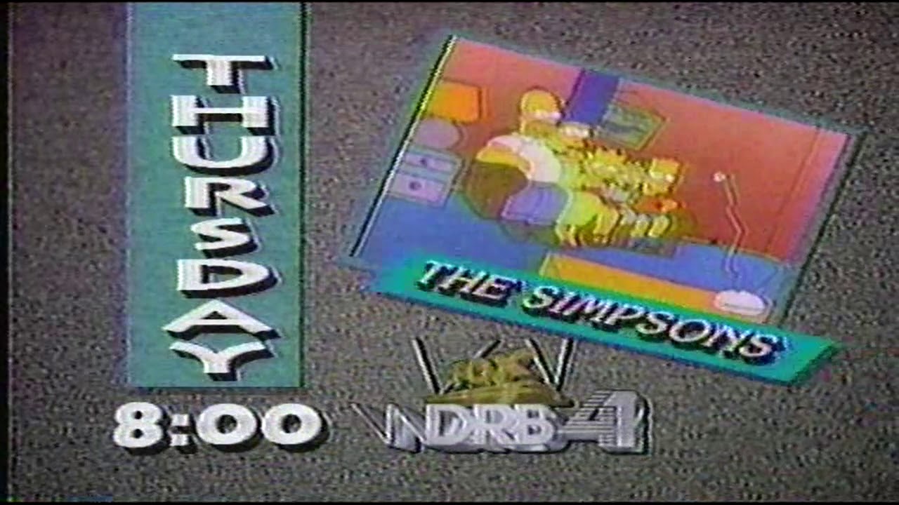 The Simpsons on WDRB FOX 41 Louisville KY Promo (1992)