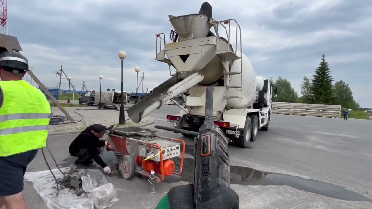 Работа растворонасоса. Коротко о важном.
