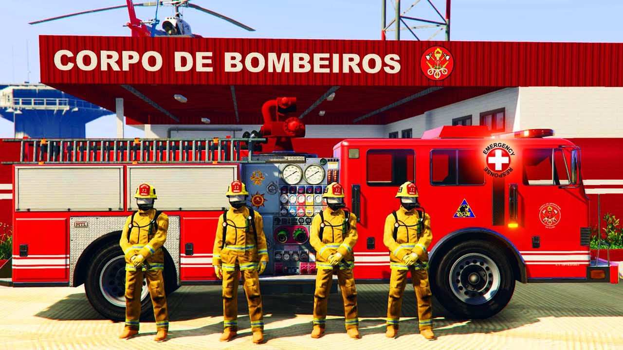 EMERGÊNCIA 24 HS | RESGATE Á VÍTIMAS DE INCÊNDIO EXPLOSÃO EM FÁBRICA | GTA 5