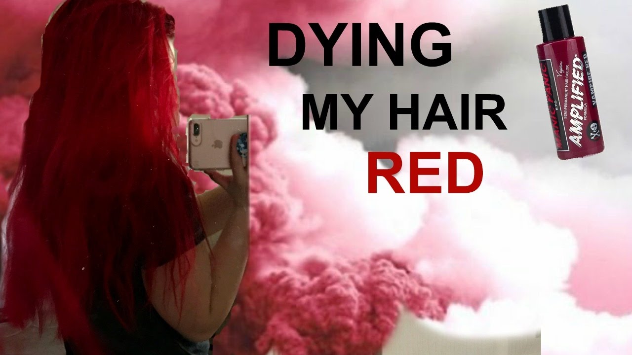DYING MY HAIR RED | Hope Marie