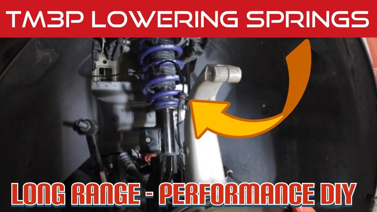 LOWERING SPRINGS TESLA MODEL 3 | DIY FULL VIDEO LR/P