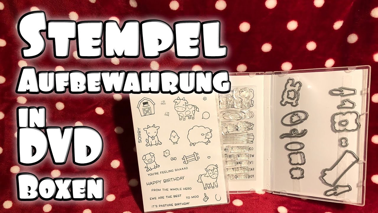 Stempel aufbewahren in DVD Boxen | Stempelaufbewahrung | Clear stamps aufbewahren