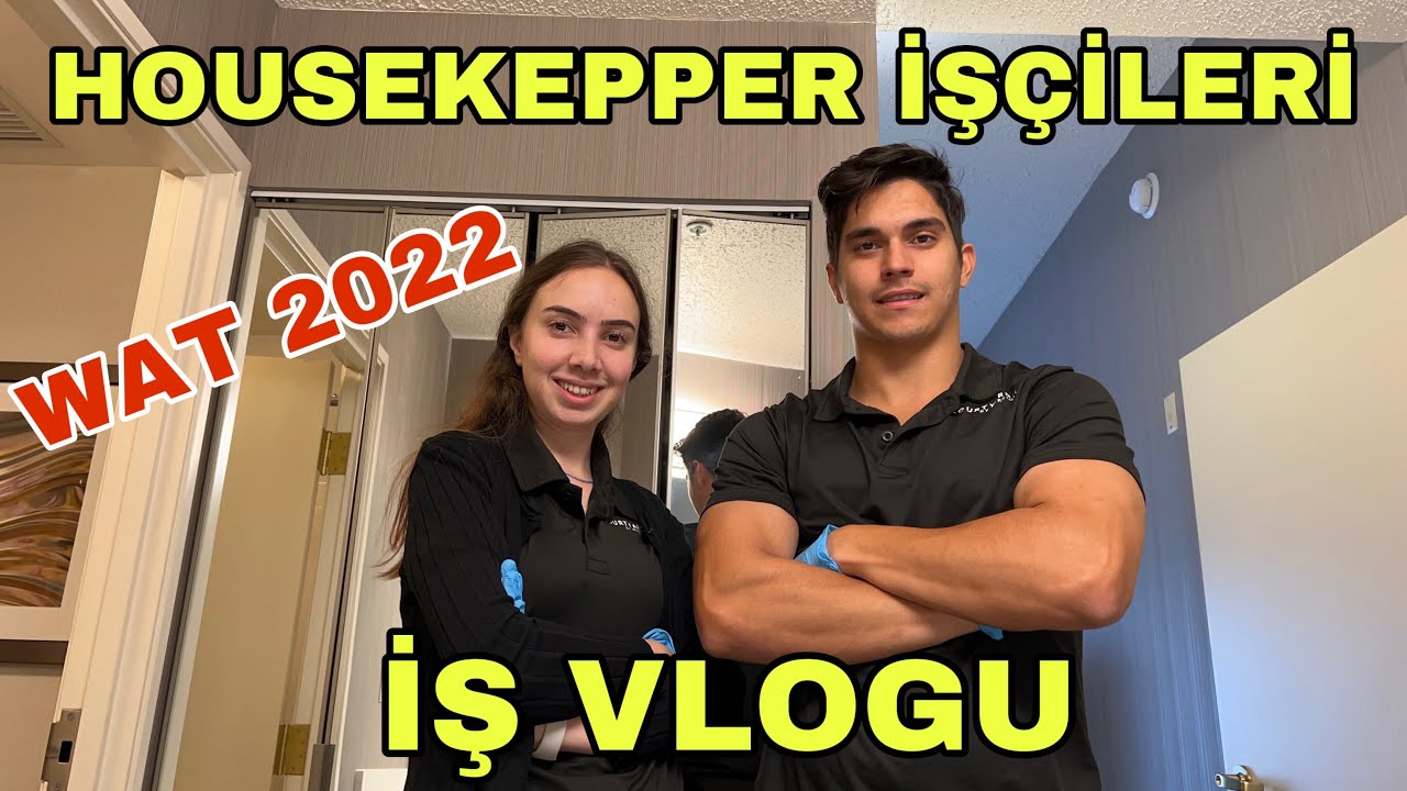 AMERİKA'DA HOUSEKEEPERLIK / İŞ GÜNÜ VLOGU /WAT22