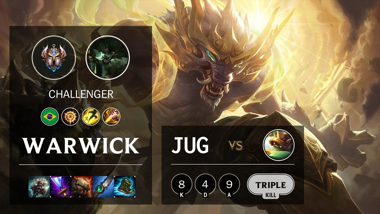 Warwick Jungle vs Rammus - BR Challenger Patch 10.5