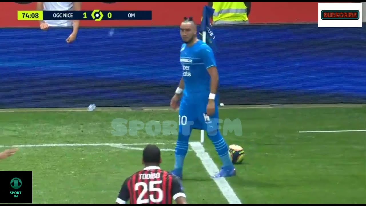 wild scene in matchday between Nice & Marseille #Nice #Marseille #Lige1