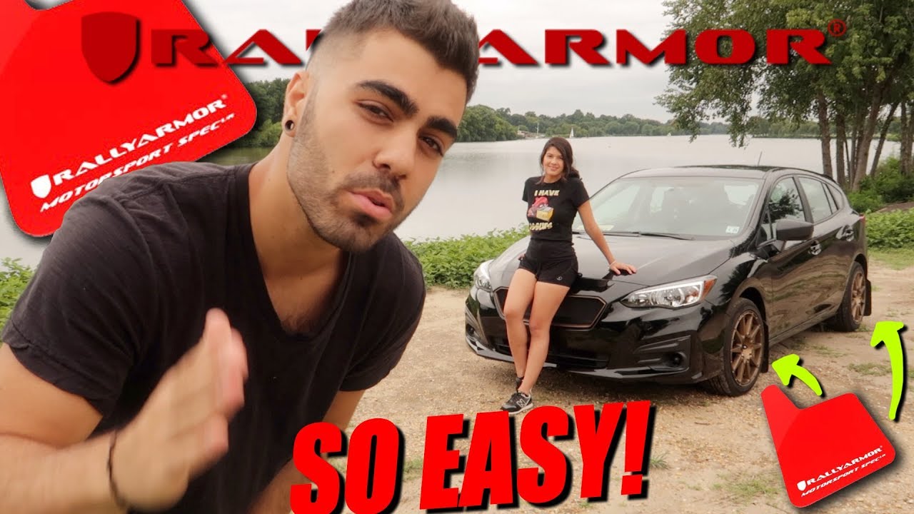 RALLY ARMOR UNIVERSAL MUD FLAPS INSTALL (easiest way) 2018 Subaru