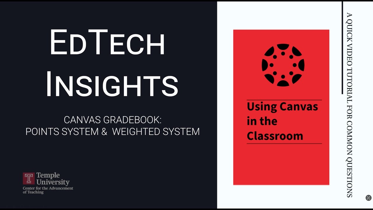 Cnavas: Points or Weighted Grade System