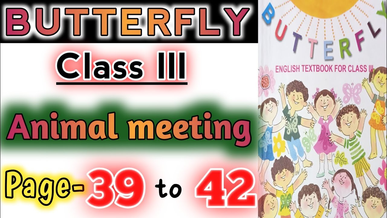 Animal meeting butterfly class 3 page no 39,40,41,42