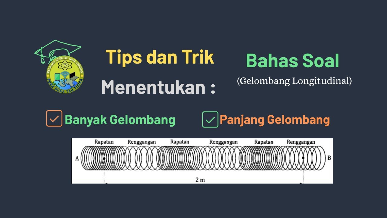 Tips dan Trik Menentukan Jumlah Gelombang dan Panjang Gelombang Longitudinal dari Grafik