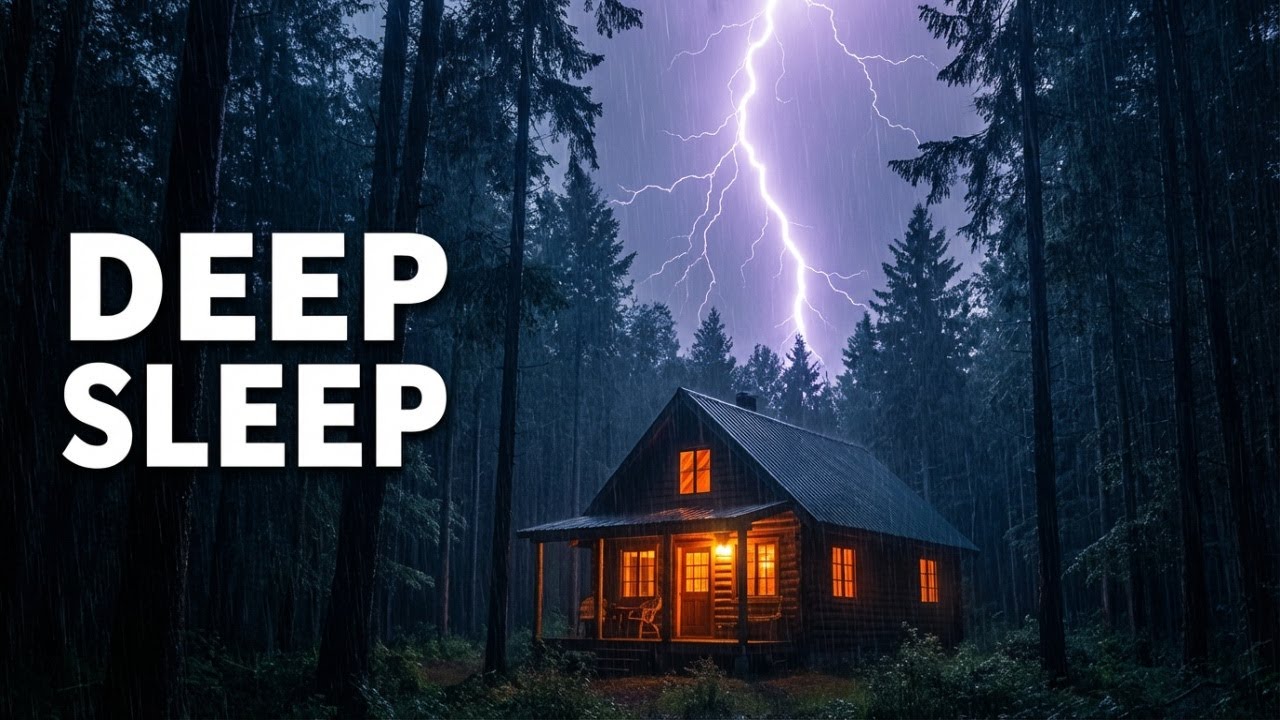 Forest Thunderstorm ASMR | Anxiety Relief & Deep Sleep