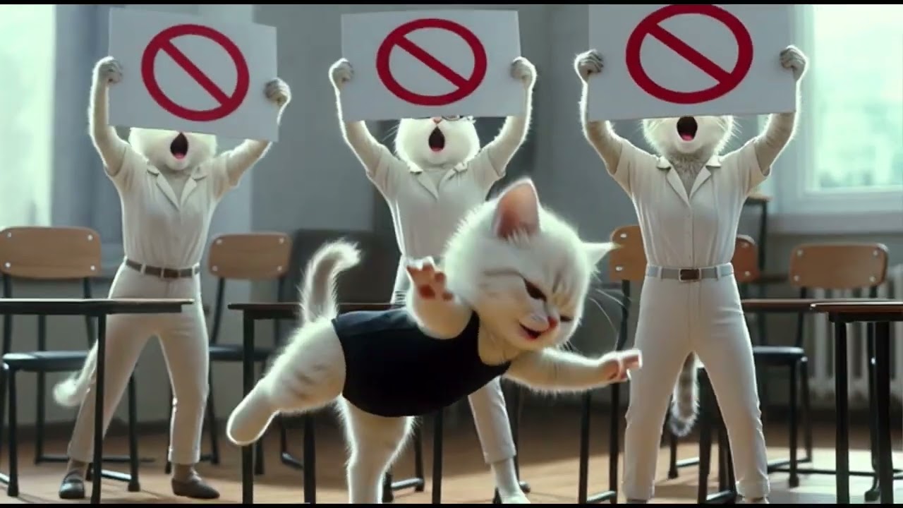 Kitten wants to be a Ballerina🩰🐱| kitten story | kitten animation.
