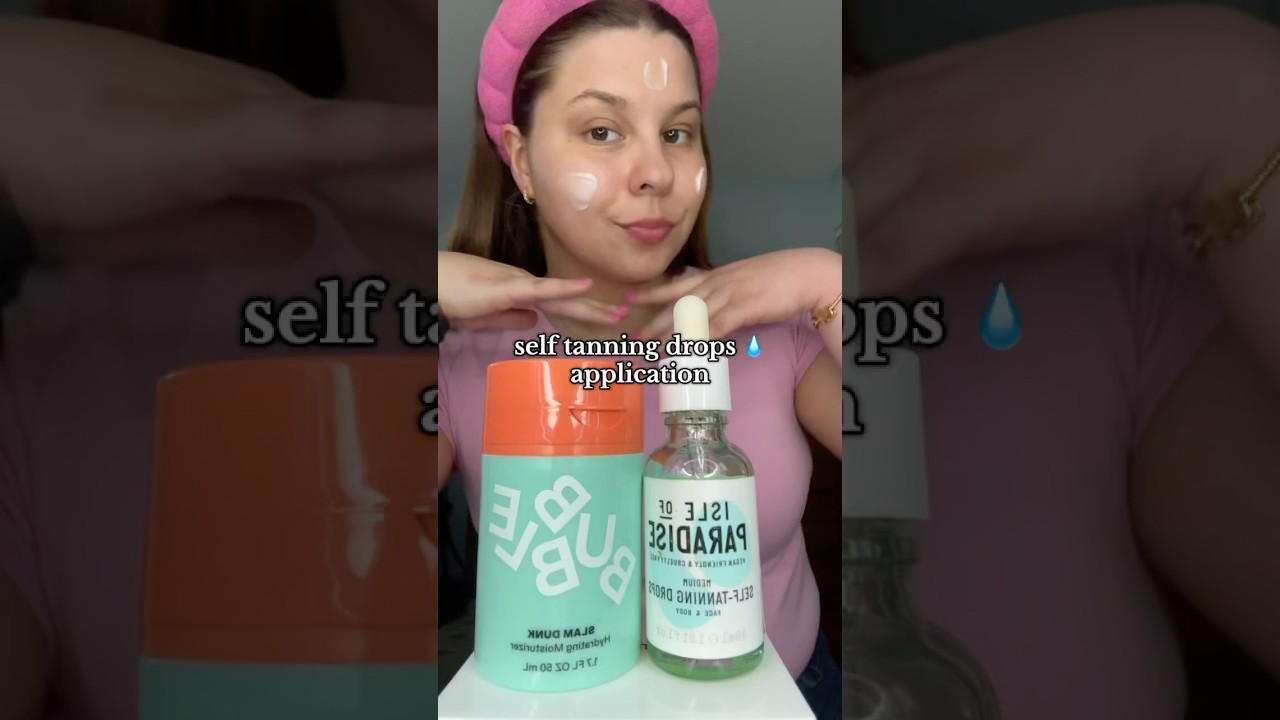 Self tanning drops application #selftanning #selftan #beauty #beautyblogger #skincare