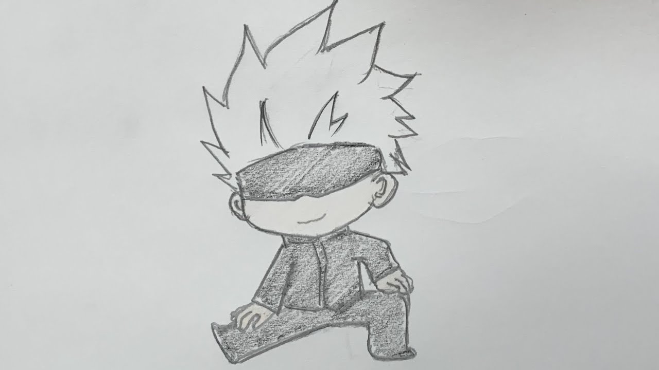 How To Draw Satoru  Gojo | Step By Step | Jujutsu Kaisen