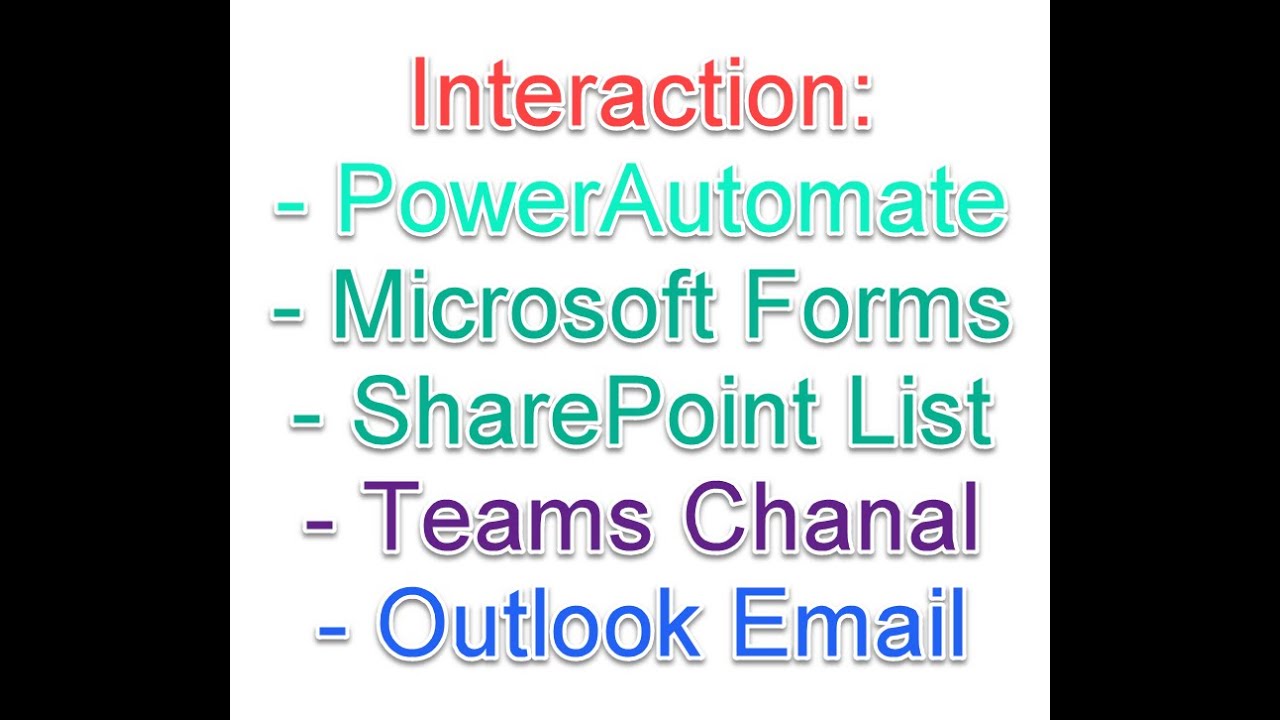 Flow integration with Forms, SharePoint, Teams and Outlook