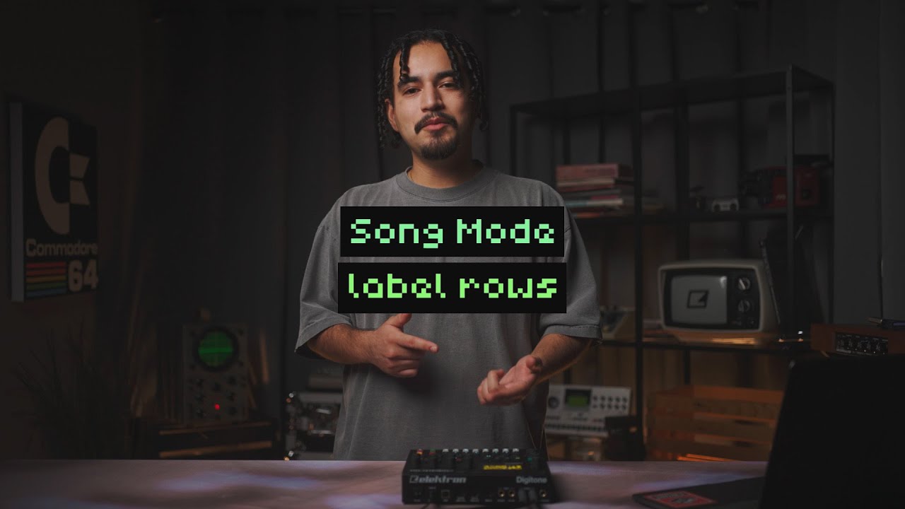 Labeling patterns and rows in Song Mode on Digitone // Song Mode Tutorial