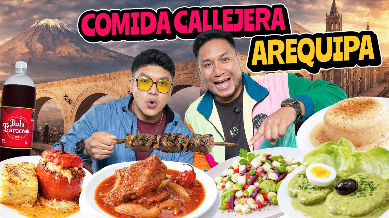 Probando COMIDA CALLEJERA en AREQUIPA 🇵🇪 &iexcl;Nos sorprendi&oacute; demasiado