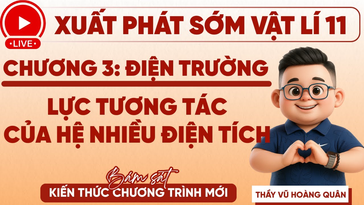 [VẬT LÍ 11 - CHƯƠNG 3: ĐIỆN TRƯỜNG] Lực tương tác của hệ nhiều điện tích II Lý Thầy Quân