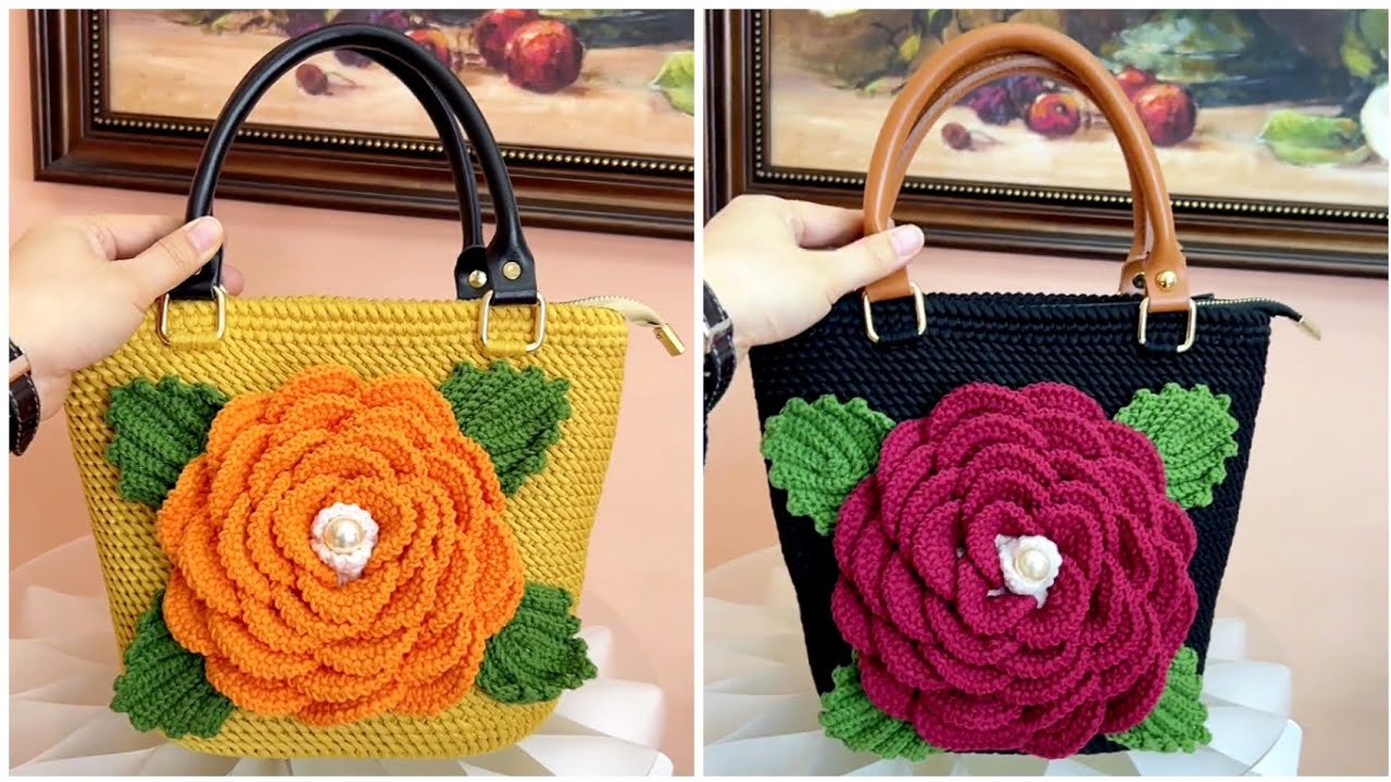 Beautifully Designed and Easy to Make Crochet Bag/New Design 🔥Simple and Wonderful