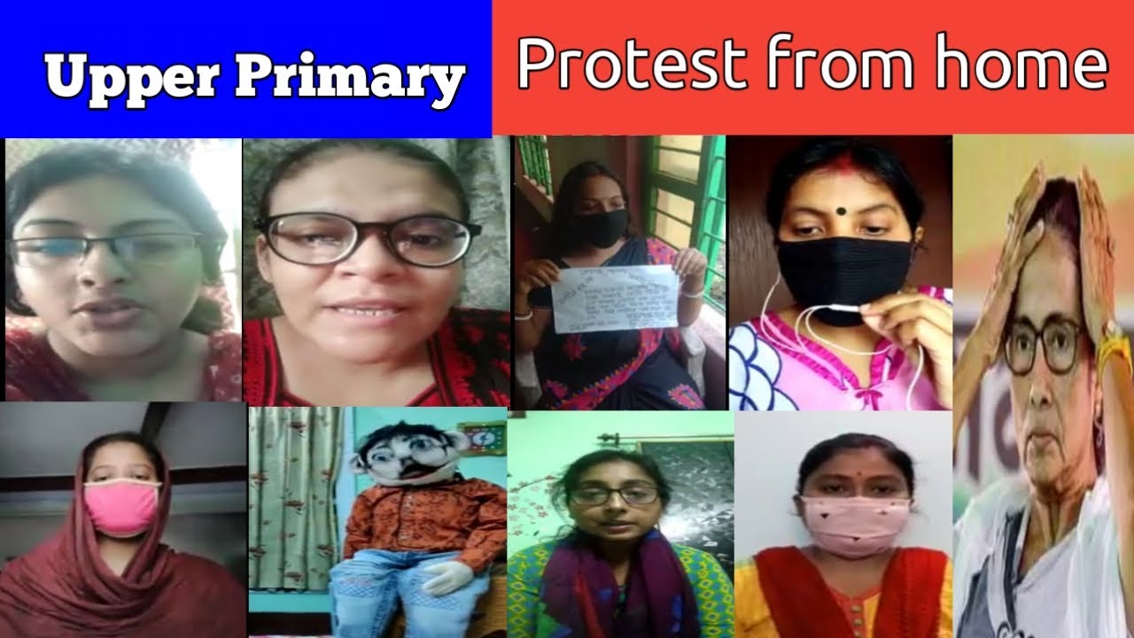 Upper primary candidate | protest from home || education minister and chief minister