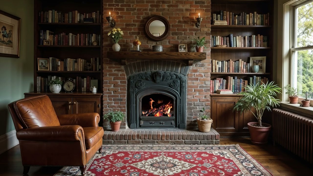 Rain & Fireplace Sounds for Focus 🔥🌧️ | 3 Hours Study & Work Ambience | No Music