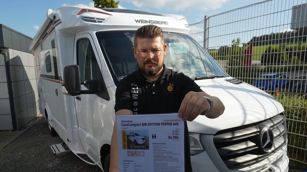 😭 UNSOLD MERCEDES MOTORHOMES ALMOST FREE! Weinsberg MB Caracompact Edition Pepper 640 2023