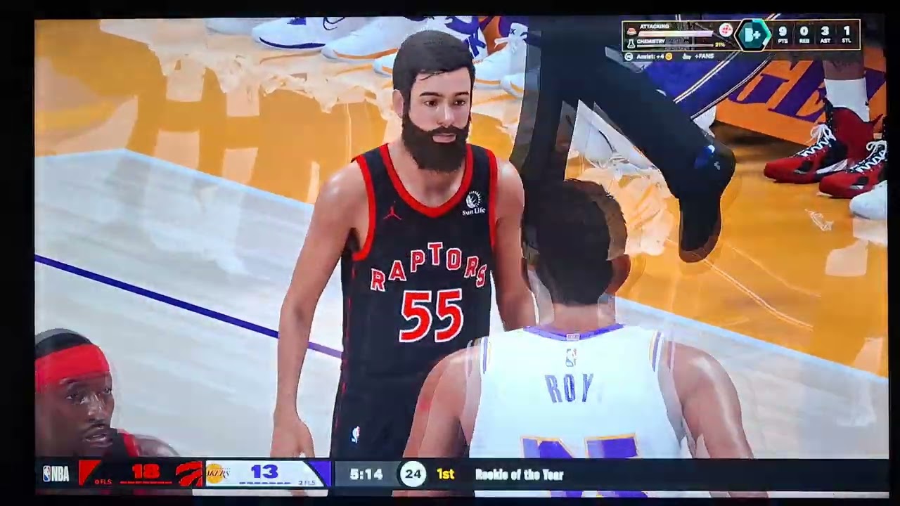 NBA 2k26 Season 6 80th Game 2nd and final meeting vs LA Lakers.