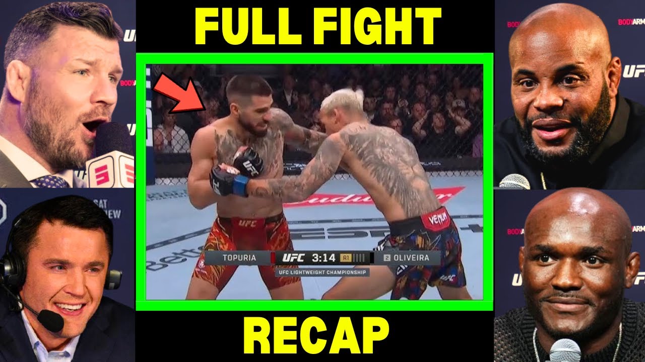 Ilia Topuria vs Charles Oliveira - FULL FIGHT HIGHLIGHTS