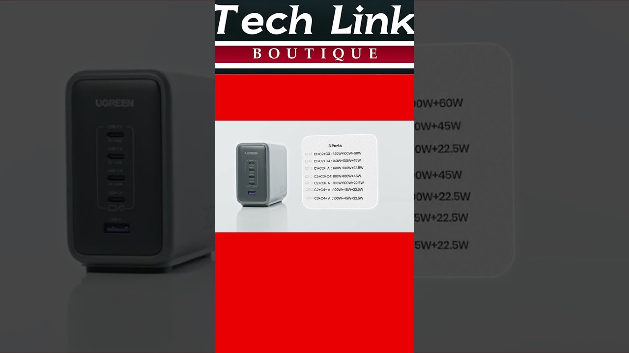 Speed Up Your Charging Game with UGREEN 300W GaN Charger! ⚡️🔌