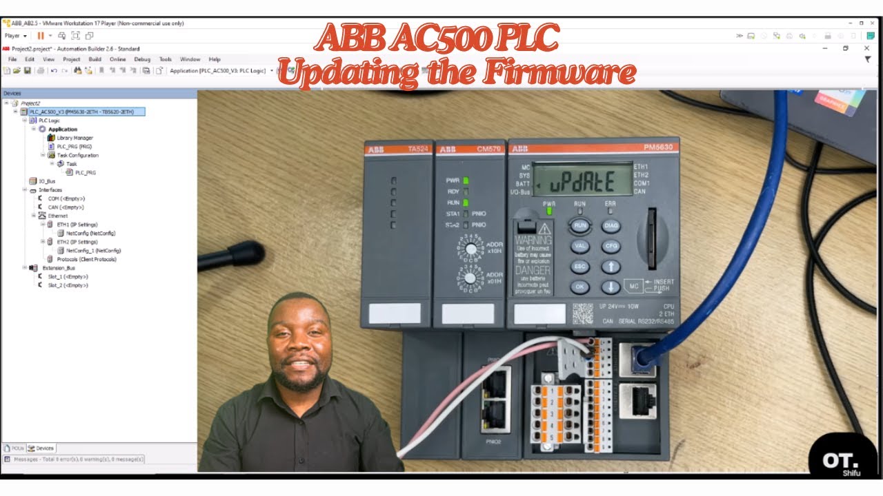ABB AC500 PLC Firmware Update Guide: Step-by-Step Tutorial in Automation Builder (M6.1)