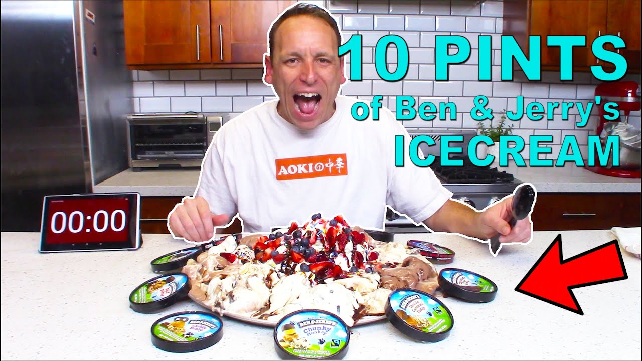 Eating 10 Pints of Ben & Jerry's Ice-cream | 10 lbs (4.5kg) | 14,000+ calories
