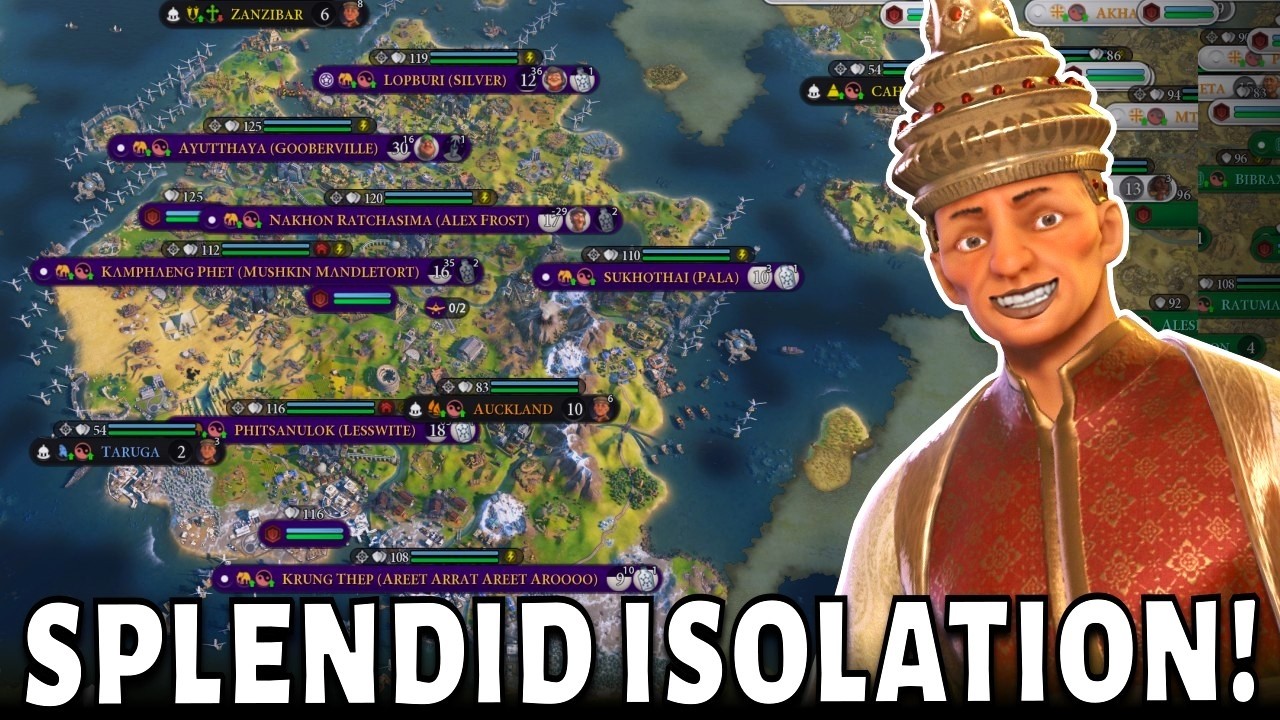 My Very Own Island... The Perfect Isolation Start!!! (Deity Siam Civ 6)