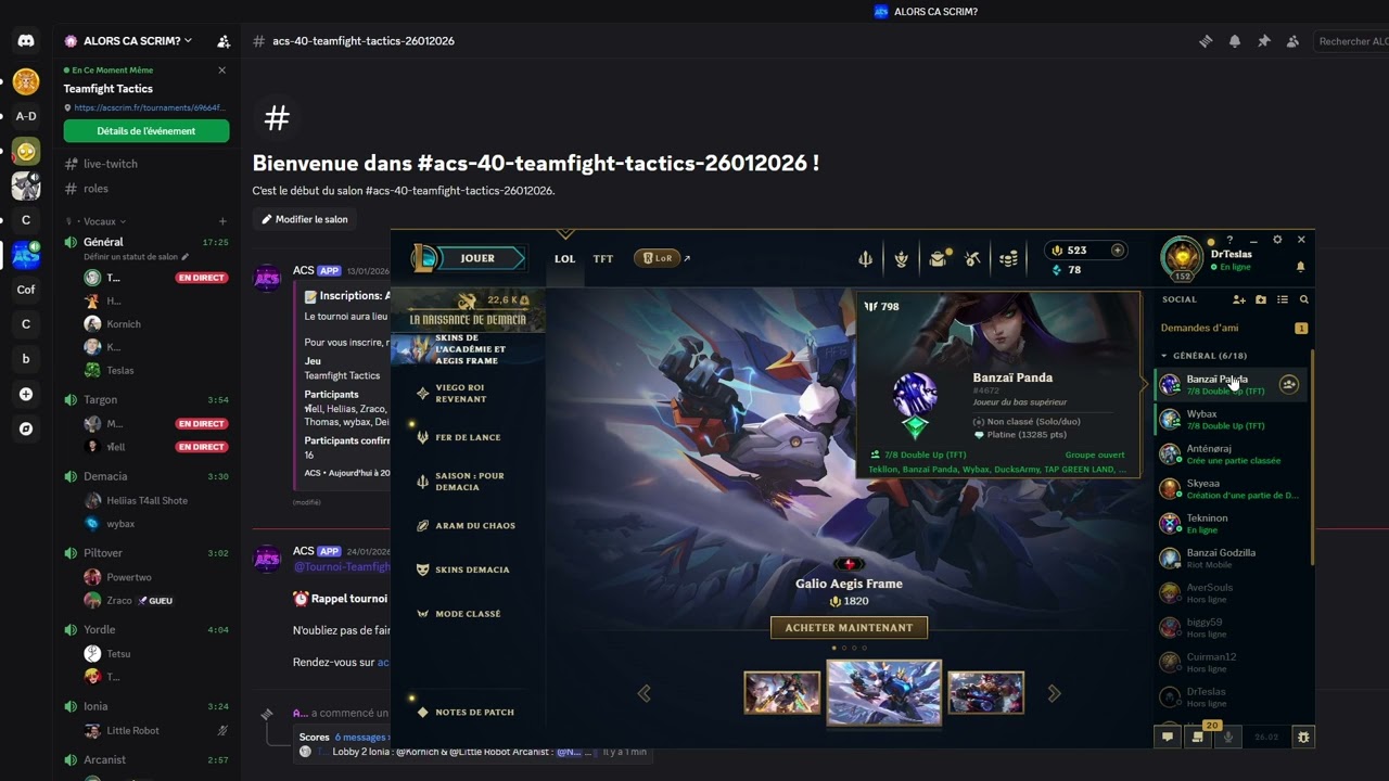 Alors ça TFT, ACS 40, 2026