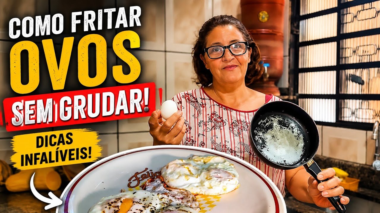 COMO FRITAR OVOS SEM GRUDAR NA FRIGIDEIRA – Dicas Infalíveis! #fritarovos #dicas @Janete soares