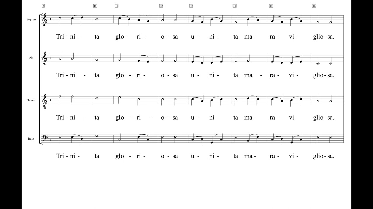 Alta Trinita beata Einstudierung Tenor