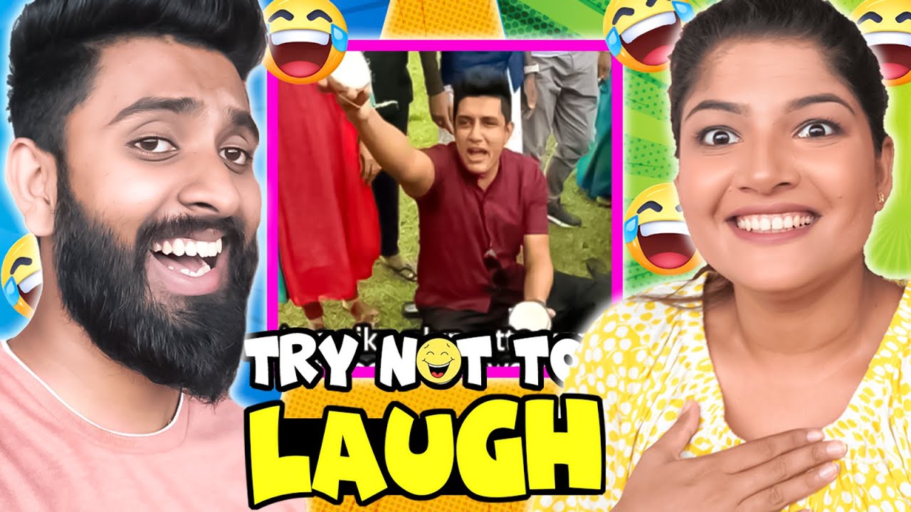 සැරටම ගැහුවා TRY NOT TO LAUGH | SLAP Edition | ADAM AND VISHU