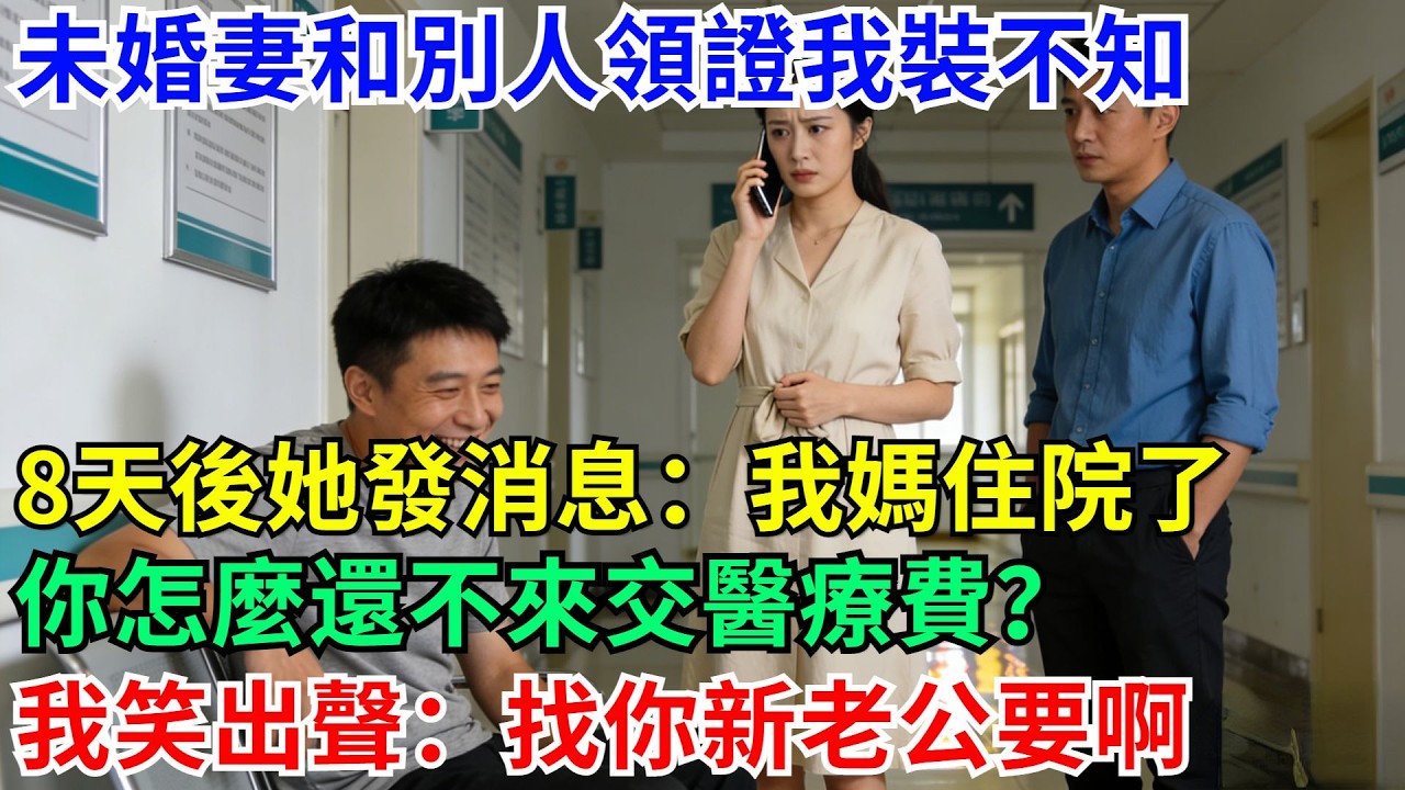 未婚妻和別人領證我裝不知，8天後她發消息：我媽住院了，你怎麼還不來交醫療費？我笑出聲：找你新老公要啊#男頻小說#都市#故事#小說#爽文