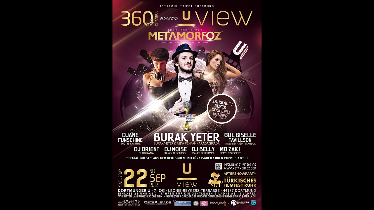 METAMORFOZ turkish society party meets 360ISTANBUL - VIEW DORTMUND 22.09.2012