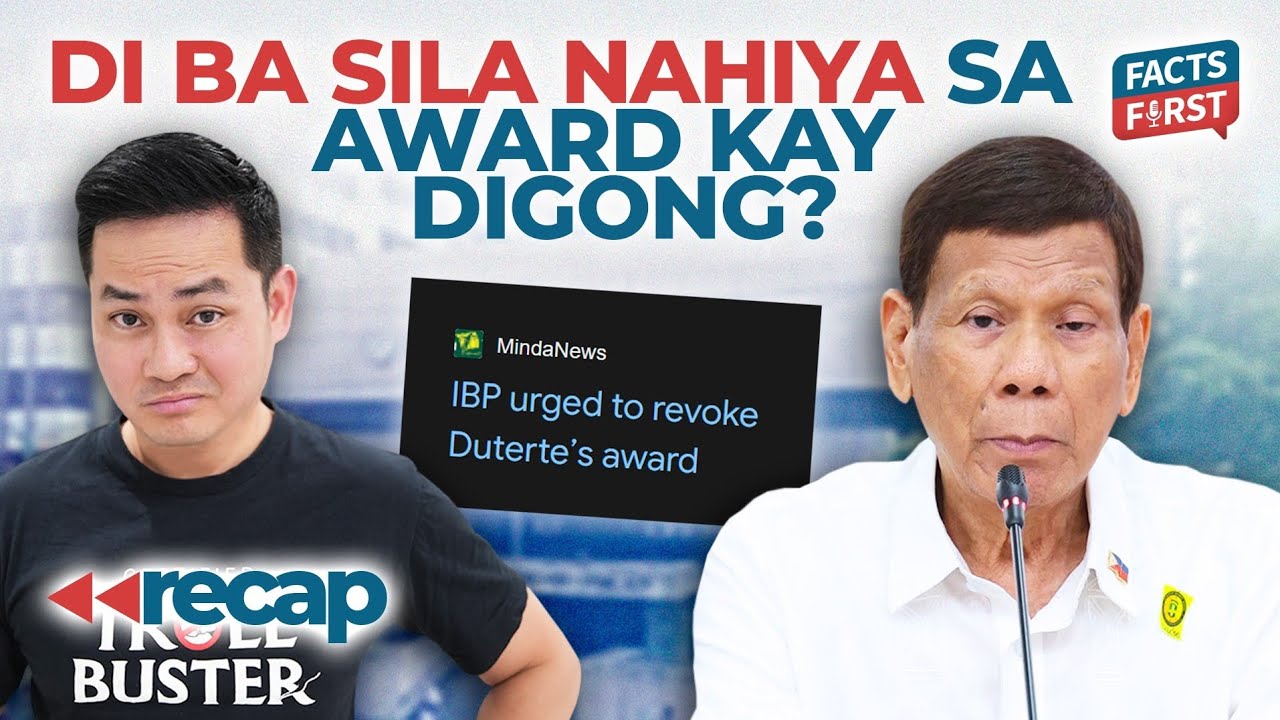 Digong, pinarangalan ng 'IBP Golden Pillar of Law Award'