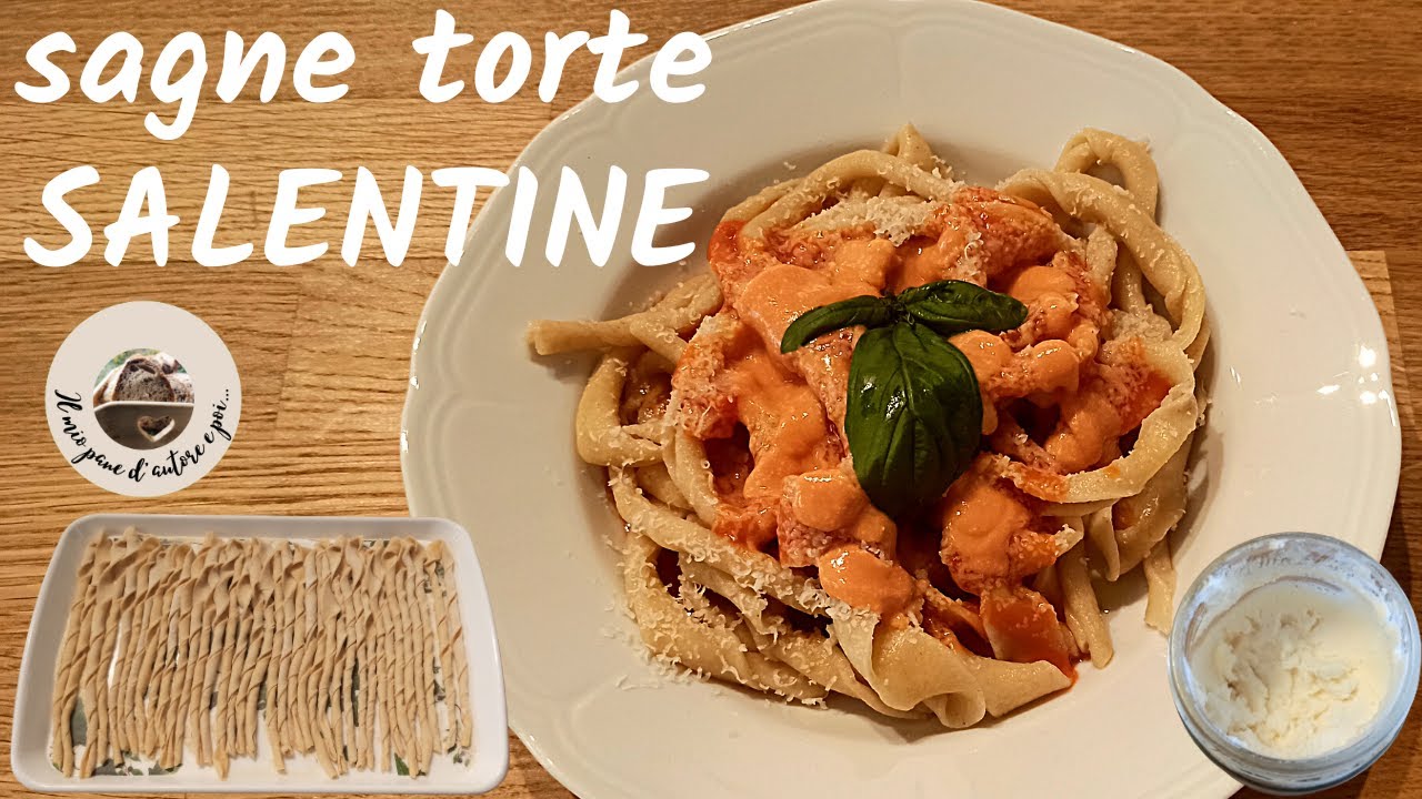 SAGNE TORTE SALENTINE O NCANNULATE - con ricotta forte facili veloci e buonissime