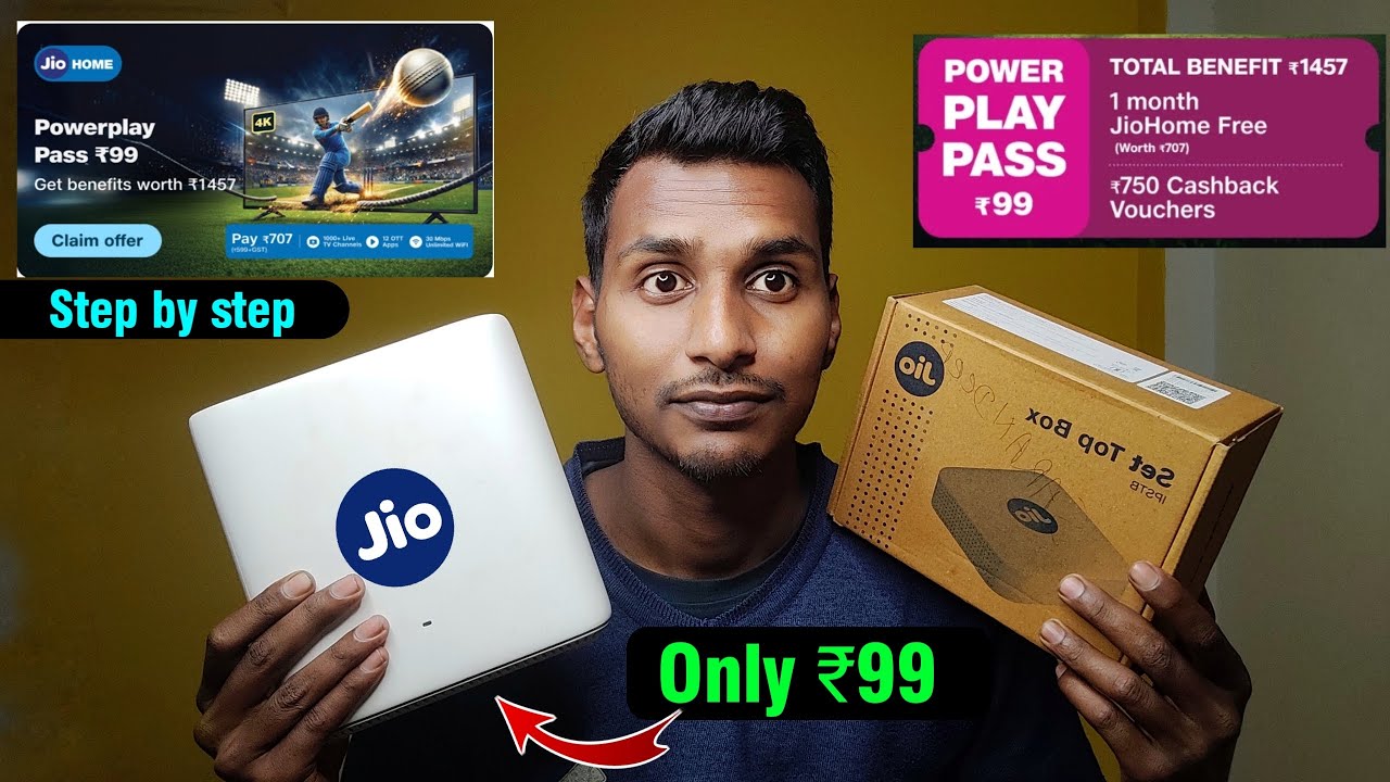 Jio AirFiber 🛜 Only ₹99 POWER PLAY PASS installation & Booking | ₹1457 Offer | Gold pass Redeem